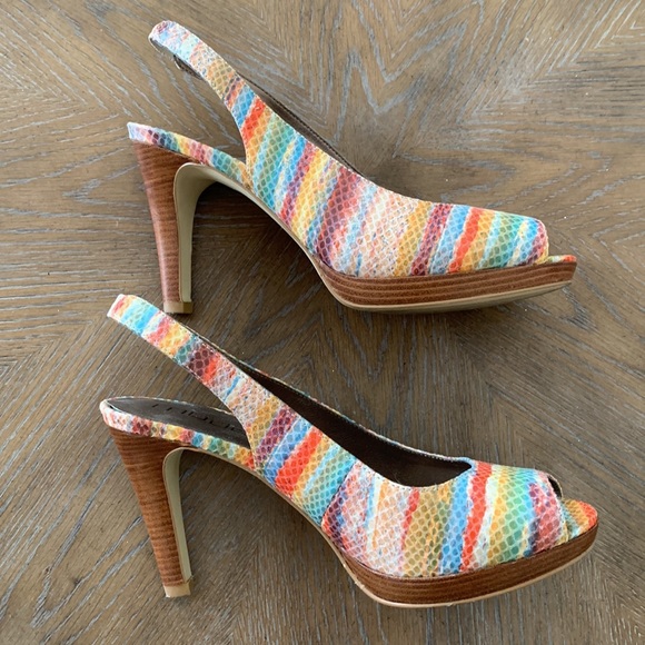 Moda Spana sling back heels size 9.5 - Picture 2 of 7